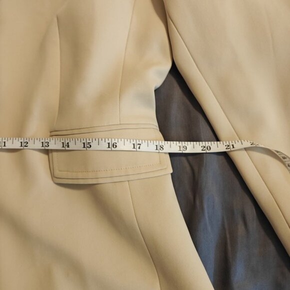 Tahari Arthur S. Levine Dress Suit Blazer jacket Stone Size 12 - Picture 9 of 11